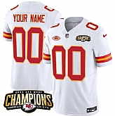 Men & Women & Youth Kansas City Chiefs Active Player Custom White 2023 F.U.S.E. AFC West Champions With NKH Patch Vapor Untouchable Limited Jersey