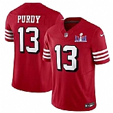 Men & Women & Youth San Francisco 49ers #13 Brock Purdy New Red 2024 F.U.S.E. Super Bowl LVIII Patch Vapor Untouchable Limited Jersey,baseball caps,new era cap wholesale,wholesale hats