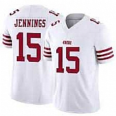 Men & Women & Youth San Francisco 49ers #15 Jauan Jennings 2022 New White Vapor Untouchable Limited Stitched Jersey,baseball caps,new era cap wholesale,wholesale hats