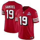 Men & Women & Youth San Francisco 49ers #19 Deebo Samuel New Red 2024 F.U.S.E. Super Bowl LVIII Patch Vapor Untouchable Limited Jersey,baseball caps,new era cap wholesale,wholesale hats