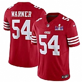 Men & Women & Youth San Francisco 49ers #54 Fred Warner Red 2024 F.U.S.E. Super Bowl LVIII Patch Vapor Untouchable Limited Jersey,baseball caps,new era cap wholesale,wholesale hats