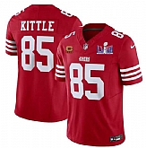 Men & Women & Youth San Francisco 49ers #85 George Kittle Red 2024 F.U.S.E. Super Bowl LVIII Patch And 4-star C Patch Vapor Untouchable Limited Jersey,baseball caps,new era cap wholesale,wholesale hats
