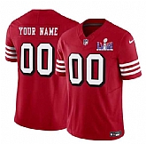 Men & Women & Youth San Francisco 49ers Active Player Custom New Red 2024 F.U.S.E. Super Bowl LVIII Patch Vapor Untouchable Limited Jersey