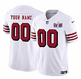 Men & Women & Youth San Francisco 49ers Active Player Custom New White 2024 F.U.S.E. Super Bowl LVIII Patch Vapor Untouchable Limited Jersey