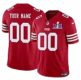 Men & Women & Youth San Francisco 49ers Active Player Custom Red 2024 F.U.S.E. Super Bowl LVIII Patch Vapor Untouchable Limited Jersey