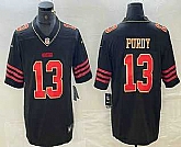 Men's San Francisco 49ers #13 Brock Purdy Black Gold Fashion Vapor Limited Stitched Jersey,baseball caps,new era cap wholesale,wholesale hats