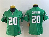 Women's Philadelphia Eagles #20 Brian Dawkins Green 2023 F.U.S.E. Football Stitched Jersey(Run Small),baseball caps,new era cap wholesale,wholesale hats