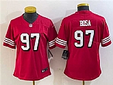Women's San Francisco 49ers #97 Nick Bosa New Red Stitched Jersey(Run Small)