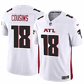 Men & Women & Youth Atlanta Falcons #18 Kirk Cousins White 2023 F.U.S.E. Vapor Untouchable Limited Jersey,baseball caps,new era cap wholesale,wholesale hats