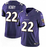 Men & Women & Youth Baltimore Ravens #22 Derrick Henry Purple 2023 F.U.S.E. Vapor Limited Jersey,baseball caps,new era cap wholesale,wholesale hats