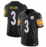 Men & Women & Youth Pittsburgh Steelers #3 Russell Wilson Black Vapor Untouchable Limited Jersey,baseball caps,new era cap wholesale,wholesale hats