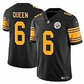 Men & Women & Youth Pittsburgh Steelers #6 Patrick Queen Black Color Rush Vapor Untouchable Limited Jersey,baseball caps,new era cap wholesale,wholesale hats