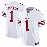 Men & Women & Youth San Francisco 49ers #1 Deebo Samuel White F.U.S.E. Vapor Untouchable Limited Jersey,baseball caps,new era cap wholesale,wholesale hats