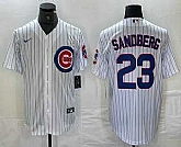 Men's Chicago Cubs #23 Ryne Sandberg White Stitched Cool Base Nike Jersey,baseball caps,new era cap wholesale,wholesale hats