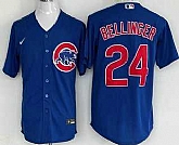 Men's Chicago Cubs #24 Cody Bellinger Blue Cool Base Jersey