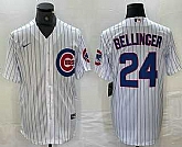 Men's Chicago Cubs #24 Cody Bellinger White Stitched Cool Base Nike Jersey,baseball caps,new era cap wholesale,wholesale hats
