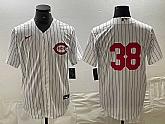 Men's Cincinnati Reds #38 Jose Barrero White Field of Dreams Stitched Baseball Jersey,baseball caps,new era cap wholesale,wholesale hats