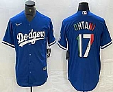 Men's Los Angeles Dodgers #17 Shohei Ohtani Mexico Blue Cool Base Stitched Jerseys,baseball caps,new era cap wholesale,wholesale hats