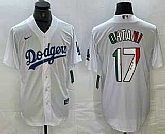 Men's Los Angeles Dodgers #17 Shohei Ohtani Mexico White Cool Base Stitched Jersey,baseball caps,new era cap wholesale,wholesale hats