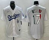 Men's Los Angeles Dodgers #17 Shohei Ohtani Mexico White Cool Base Stitched Jerseys,baseball caps,new era cap wholesale,wholesale hats