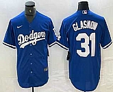 Men's Los Angeles Dodgers #31 Tyler Glasnow Blue Stitched Cool Base Nike Jersey,baseball caps,new era cap wholesale,wholesale hats