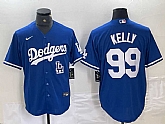 Men's Los Angeles Dodgers #99 Joe Kelly Blue Stitched Cool Base Nike Jersey,baseball caps,new era cap wholesale,wholesale hats