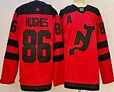 Men's New Jersey Devils #86 Jack Hughes Red 2023-2024 Stadium Series Stitched Jersey,baseball caps,new era cap wholesale,wholesale hats