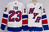 Men's New York Rangers #23 Adam Fox White 2024 Stadium Series Stitched Jersey,baseball caps,new era cap wholesale,wholesale hats