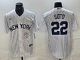 Men's New York Yankees #22 Juan Soto White 2024 Cool Base Stitched Jersey,baseball caps,new era cap wholesale,wholesale hats