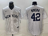 Men's New York Yankees #42 Mariano Rivera White 2024 Cool Base Stitched Jersey,baseball caps,new era cap wholesale,wholesale hats