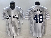 Men's New York Yankees #48 Anthony Rizzo White 2024 Cool Base Stitched Jerseys,baseball caps,new era cap wholesale,wholesale hats
