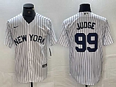 Men's New York Yankees #99 Aaron Judge White 2024 Cool Base Stitched Jerseys,baseball caps,new era cap wholesale,wholesale hats