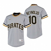 Men's Pittsburgh Pirates #10 Bryan Reynolds Nike Gray Cooperstown Collection Jersey Dzhi,baseball caps,new era cap wholesale,wholesale hats