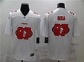 Men's San Francisco 49ers #97 Nick Bosa White Shadow Logo Limited Stitched Jersey Dzhi