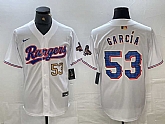 Men's Texas Rangers #53 Adolis Garcia Number White 2023 World Series Champions Cool Base Jerseys,baseball caps,new era cap wholesale,wholesale hats