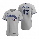 Men's Toronto Blue Jays #17 Jose Berrios Nike Gray Road Flex Base Player Jersey Dzhi,baseball caps,new era cap wholesale,wholesale hats