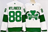 Men's Toronto Maple Leafs #88 William Nylander White St Patricks Authentic Jersey