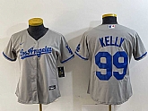 Women's Los Angeles Dodgers #99 Joe Kelly Grey With Los Stitched Cool Base Nike Jersey,baseball caps,new era cap wholesale,wholesale hats