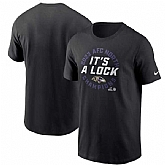 Men's Baltimore Ravens Black 2023 AFC North Division Champions Locker Room Trophy Collection T-Shirt