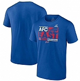 Men's Buffalo Bills Royal 2023 AFC East Division Champions Conquer T-Shirt,baseball caps,new era cap wholesale,wholesale hats