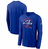 Men's Buffalo Bills Royal 2023 AFC East Division Champions Locker Room Trophy Collection Long Sleeve T-Shirt,baseball caps,new era cap wholesale,wholesale hats