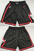 Men's Chicago Bulls Black Shorts (Run Small),baseball caps,new era cap wholesale,wholesale hats