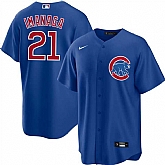 Men's Chicago Cubs #21 Shota Imanaga Blue Cool Base Stitched Baseball Jersey Dzhi