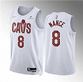 Men's Cleveland Cavaliers #8 Pete Nance White Association Edition Stitched Jersey Dzhi,baseball caps,new era cap wholesale,wholesale hats