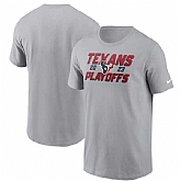 Men's Houston Texans Gray 2023 Playoffs Iconic T-Shirt,baseball caps,new era cap wholesale,wholesale hats