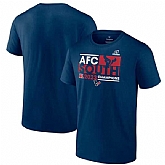 Men's Houston Texans Navy 2023 AFC South Division Champions Conquer T-Shirt,baseball caps,new era cap wholesale,wholesale hats