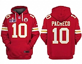 Men's Kansas City Chiefs #10 Isiah Pacheco Red Super Bowl LVIII Patch Limited Edition Hoodie,baseball caps,new era cap wholesale,wholesale hats