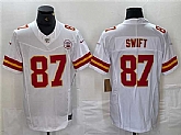 Men's Kansas City Chiefs #87 Taylor Swift White F.U.S.E. Vapor Untouchable Limited Stitched Jersey