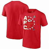 Men's Kansas City Chiefs Red 2023 AFC Champions Right Side Big & Tall T-Shirt,baseball caps,new era cap wholesale,wholesale hats