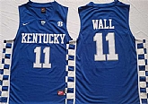 Men's Kentucky Wildcats #11 John Wall Blue Stitched Jersey,baseball caps,new era cap wholesale,wholesale hats